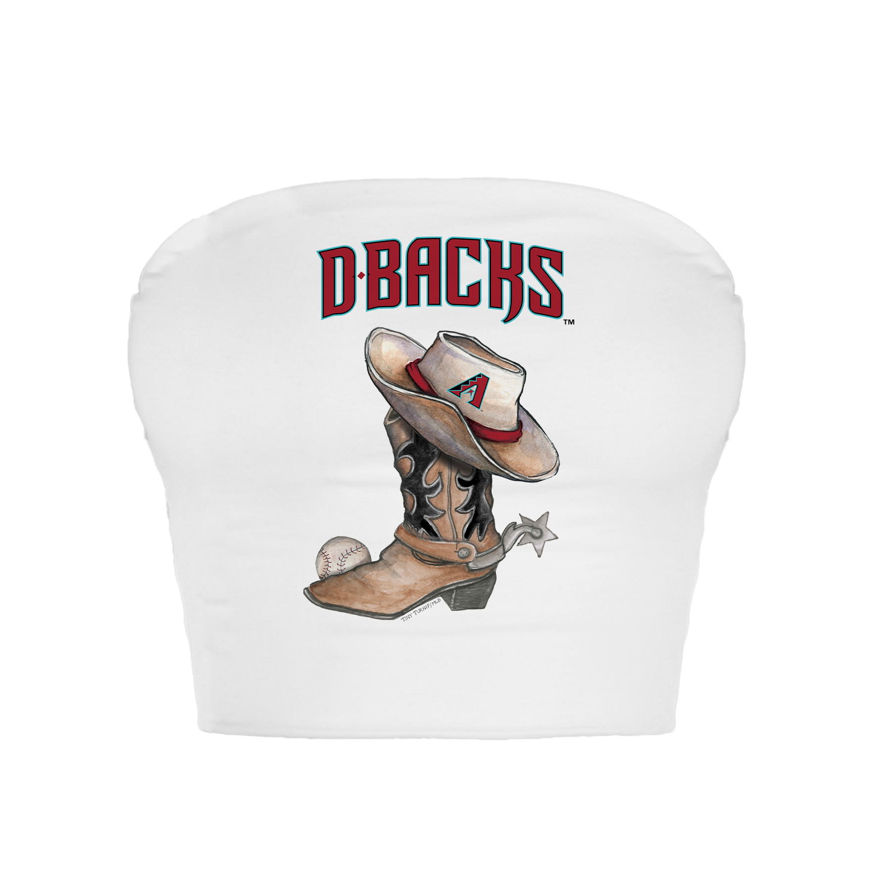 Arizona Diamondbacks Cowboy Boot Crop Tube Top