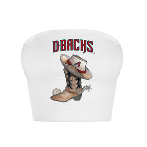 Arizona Diamondbacks Cowboy Boot Crop Tube Top