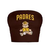 San Diego Padres Teddy Crop Tube Top