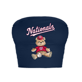 Washington Nationals Teddy Crop Tube Top