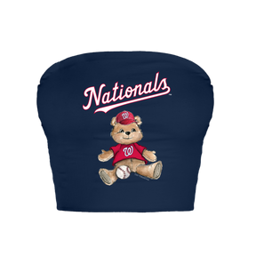 Washington Nationals Teddy Crop Tube Top