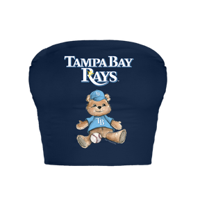Tampa Bay Rays Teddy Crop Tube Top