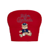 St. Louis Cardinals Teddy Crop Tube Top
