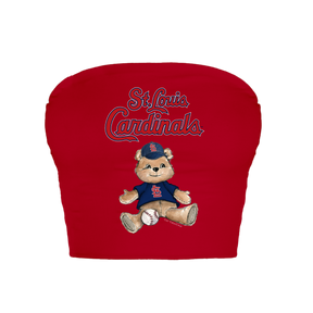 St. Louis Cardinals Teddy Crop Tube Top