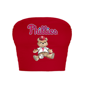 Philadelphia Phillies Teddy Crop Tube Top