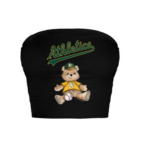 Oakland Athletics Teddy Crop Tube Top