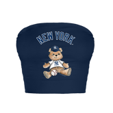 New York Yankees Teddy Crop Tube Top