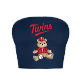 Minnesota Twins Teddy Crop Tube Top