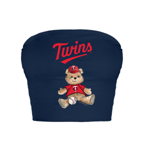 Minnesota Twins Teddy Crop Tube Top
