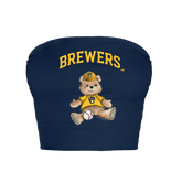 Milwaukee Brewers Teddy Crop Tube Top