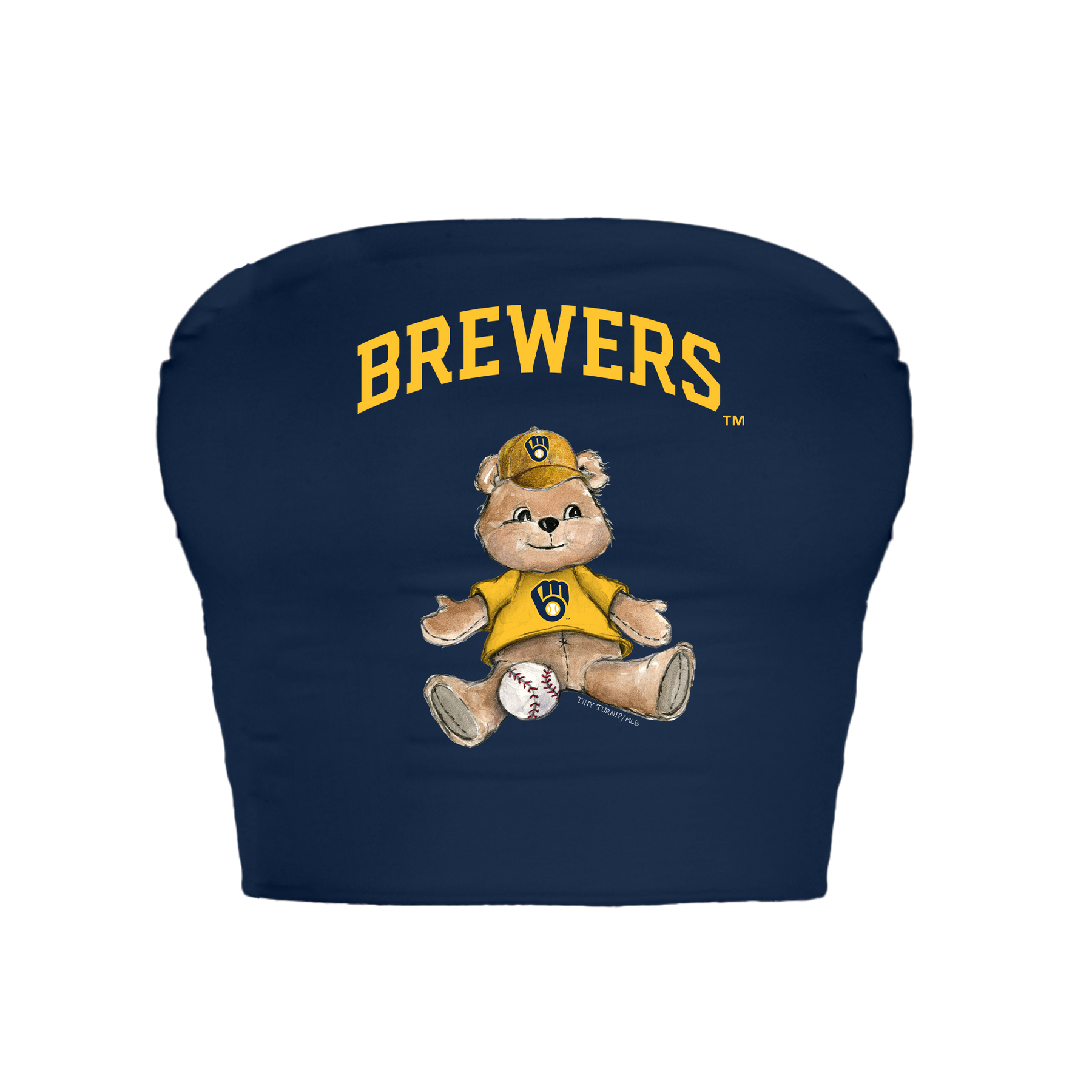Milwaukee Brewers Teddy Crop Tube Top