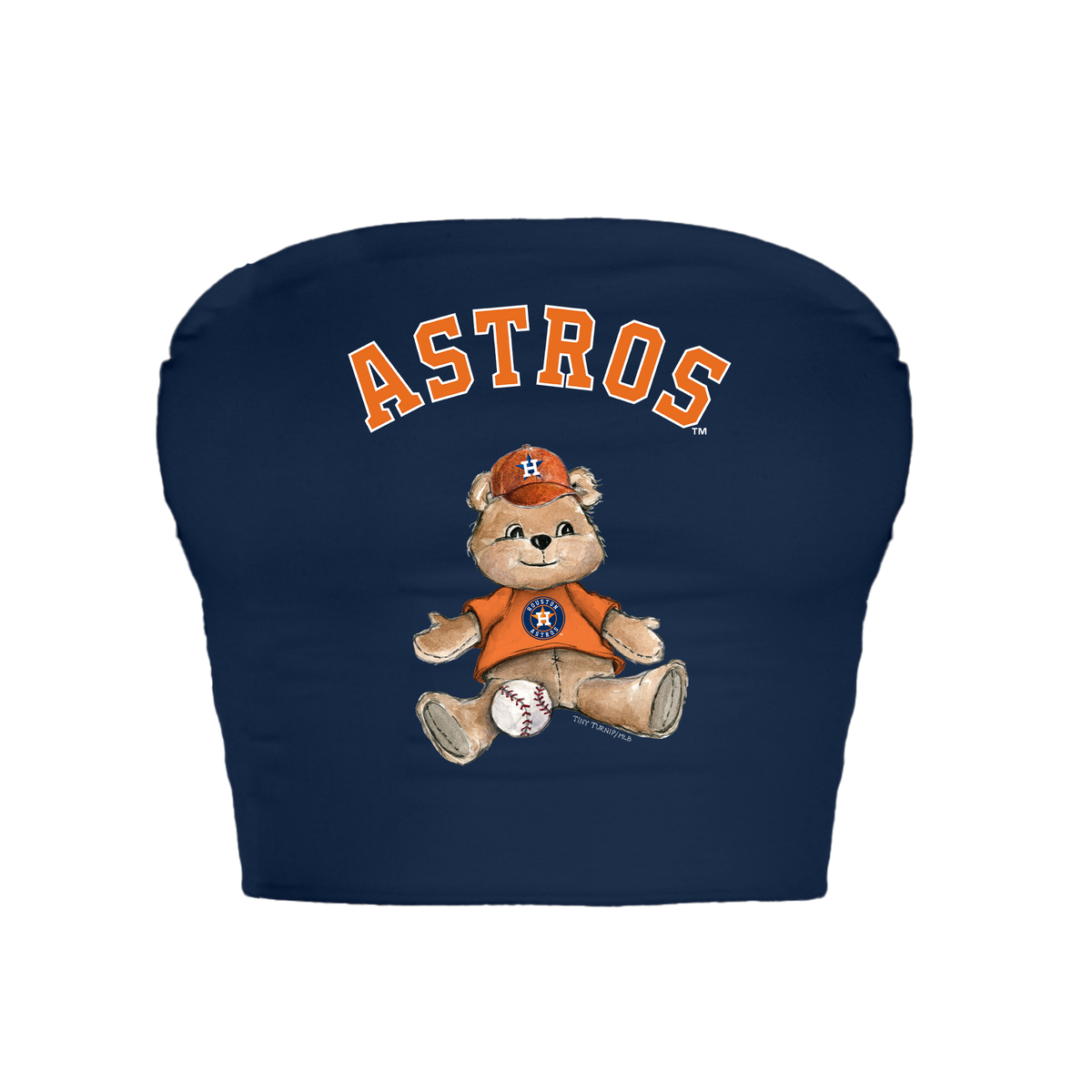 Houston Astros Teddy Crop Tube Top