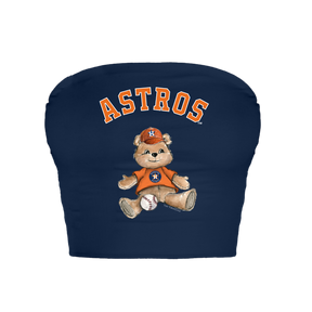 Houston Astros Teddy Crop Tube Top
