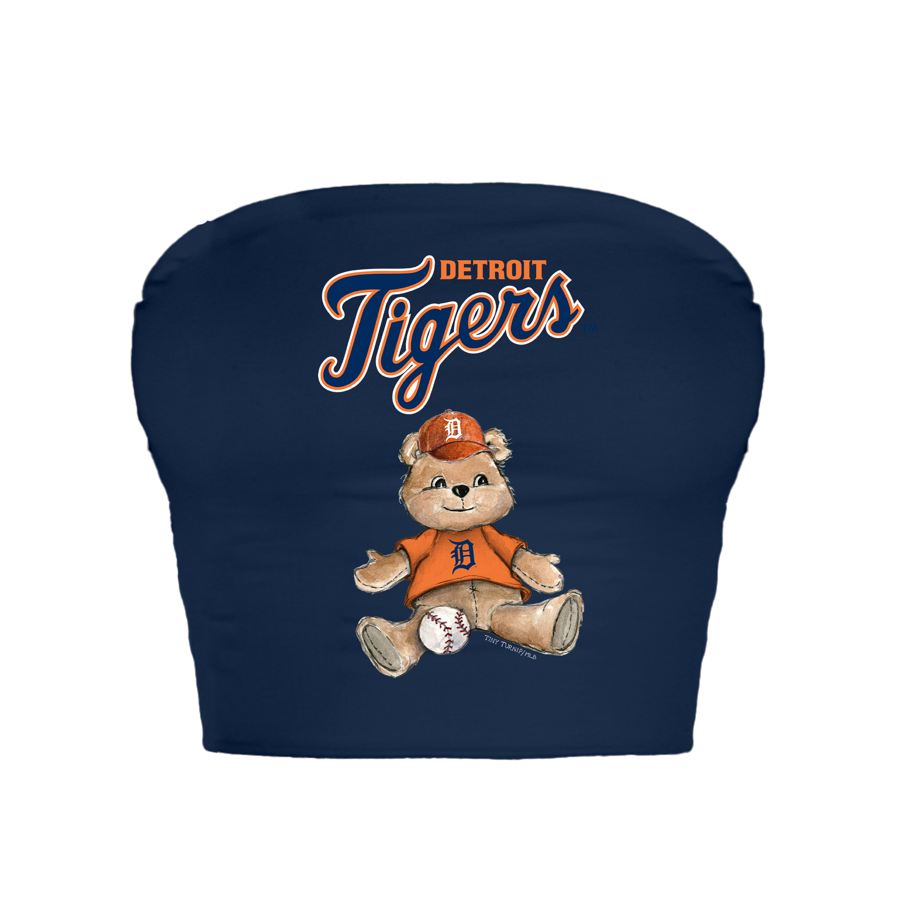 Detroit Tigers Teddy Crop Tube Top