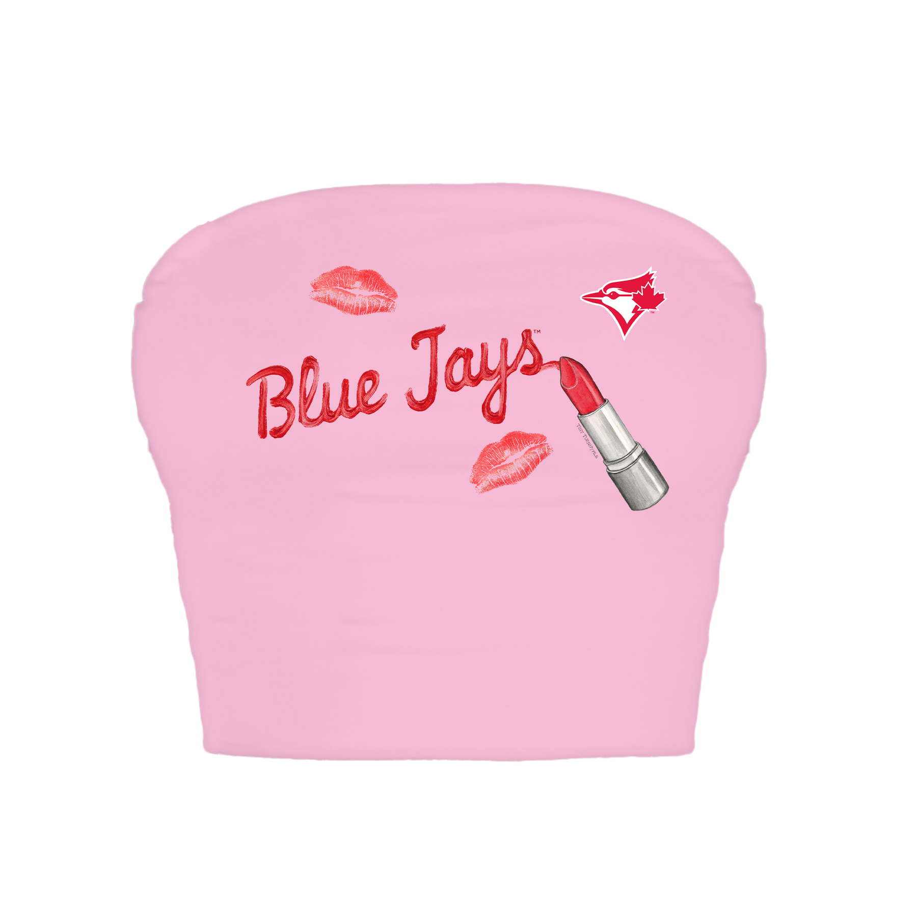 Toronto Blue Jays Lipstick Crop Tube Top