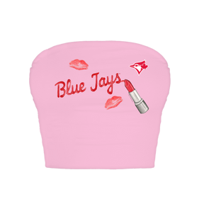 Toronto Blue Jays Lipstick Crop Tube Top