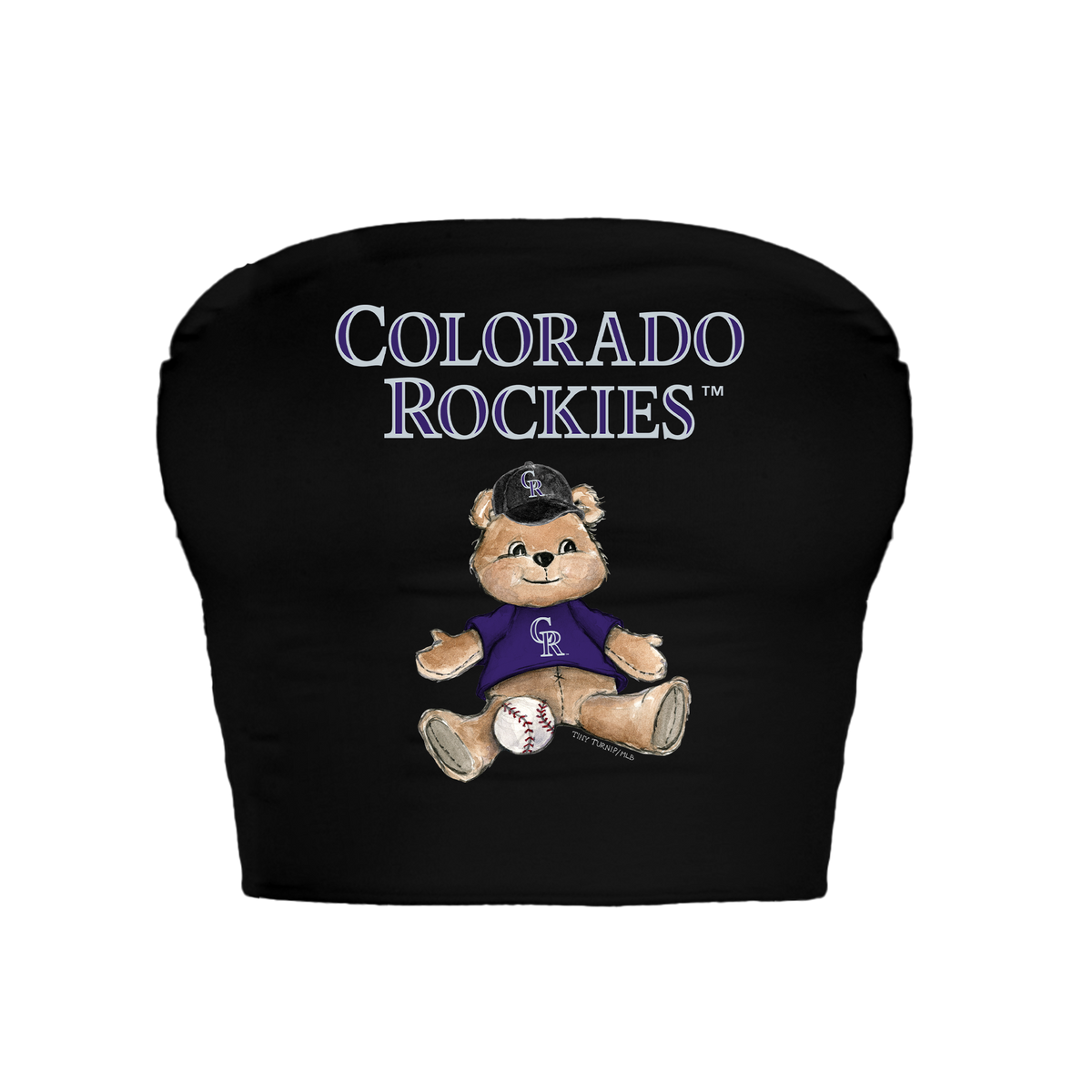 Colorado Rockies Teddy Crop Tube Top