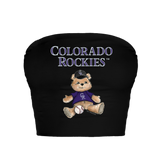 Colorado Rockies Teddy Crop Tube Top