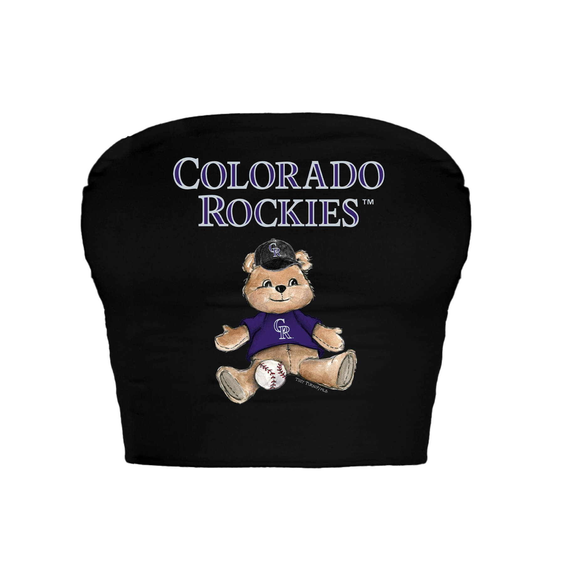 Colorado Rockies Teddy Crop Tube Top