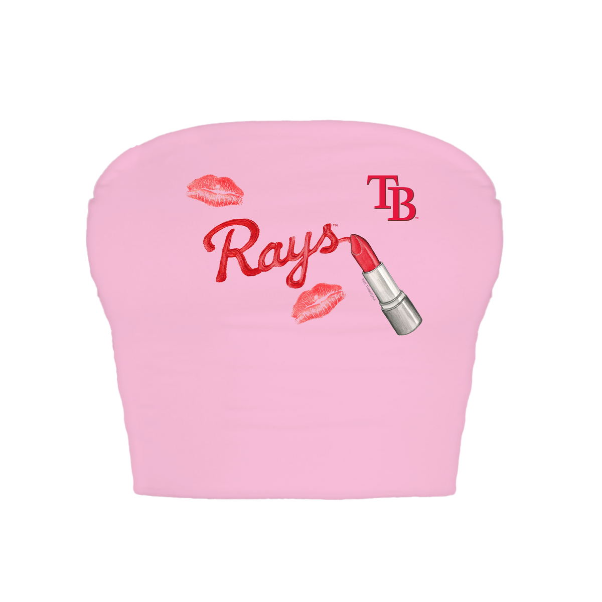 Tampa Bay Rays Lipstick Crop Tube Top