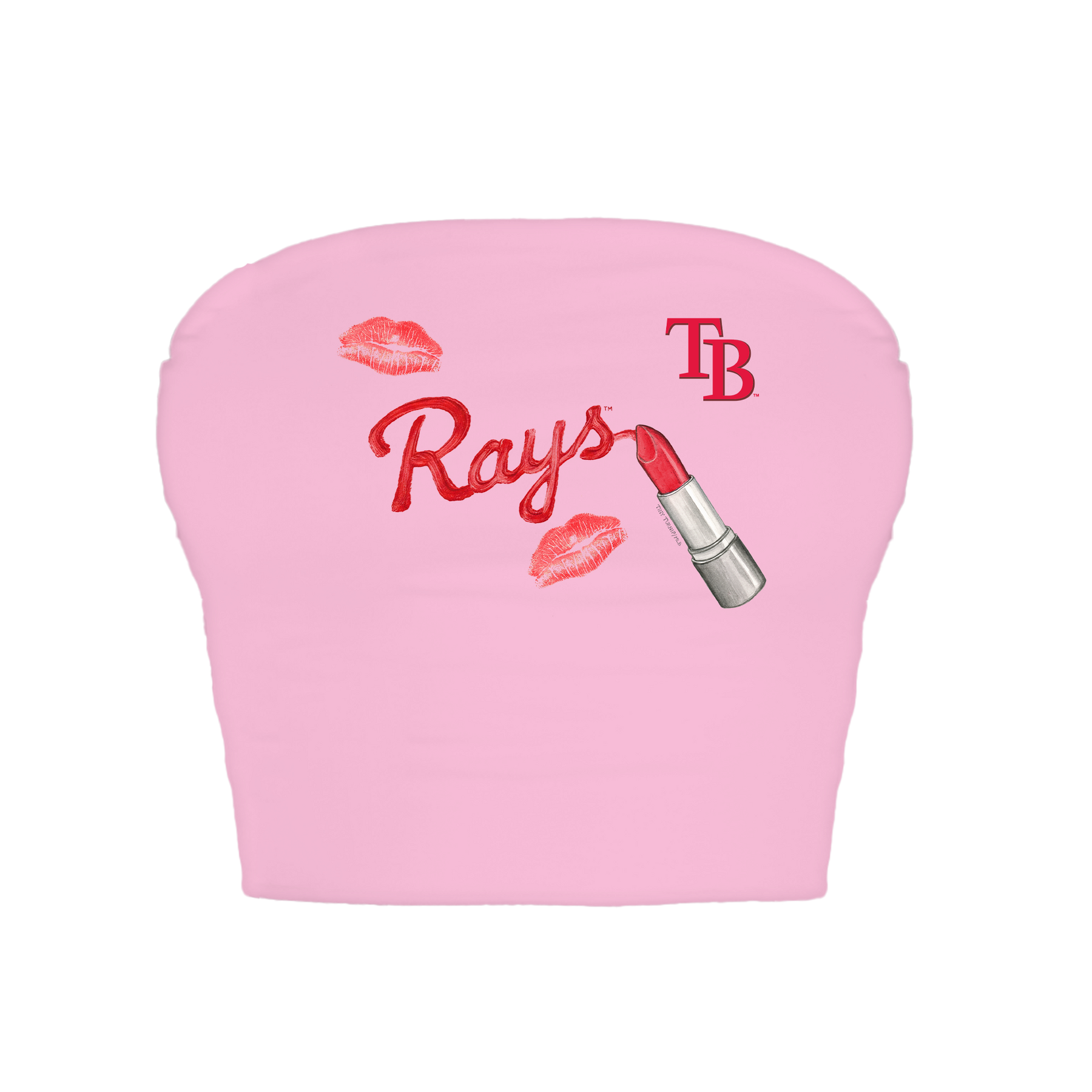 Tampa Bay Rays Lipstick Crop Tube Top