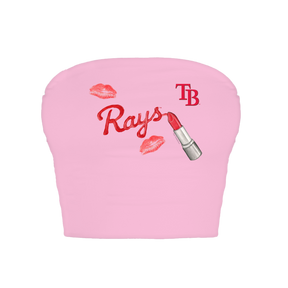 Tampa Bay Rays Lipstick Crop Tube Top