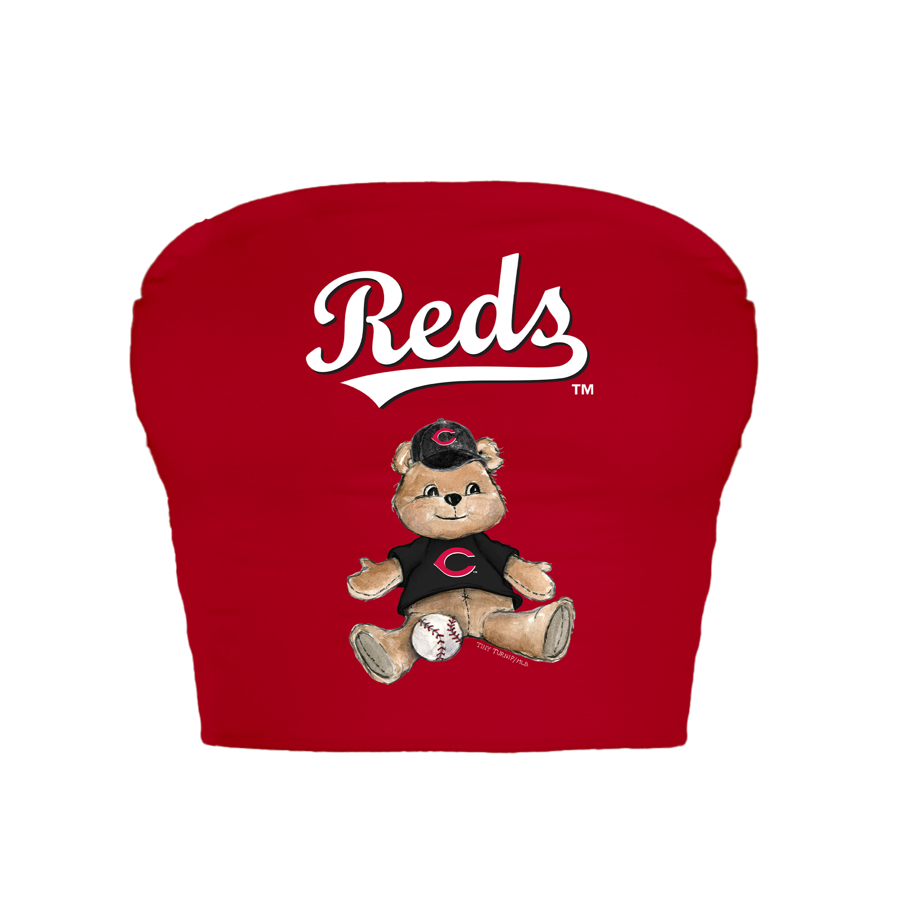 Cincinnati Reds Teddy Crop Tube Top