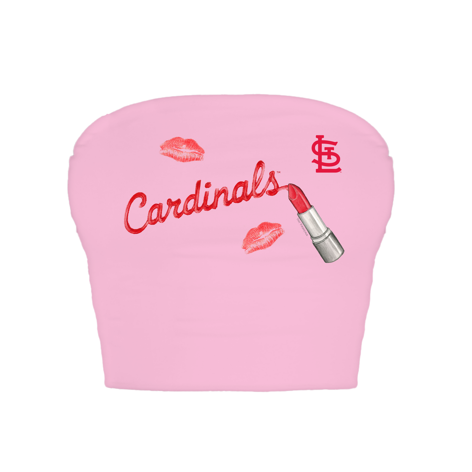 St. Louis Cardinals Lipstick Crop Tube Top