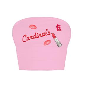 St. Louis Cardinals Lipstick Crop Tube Top