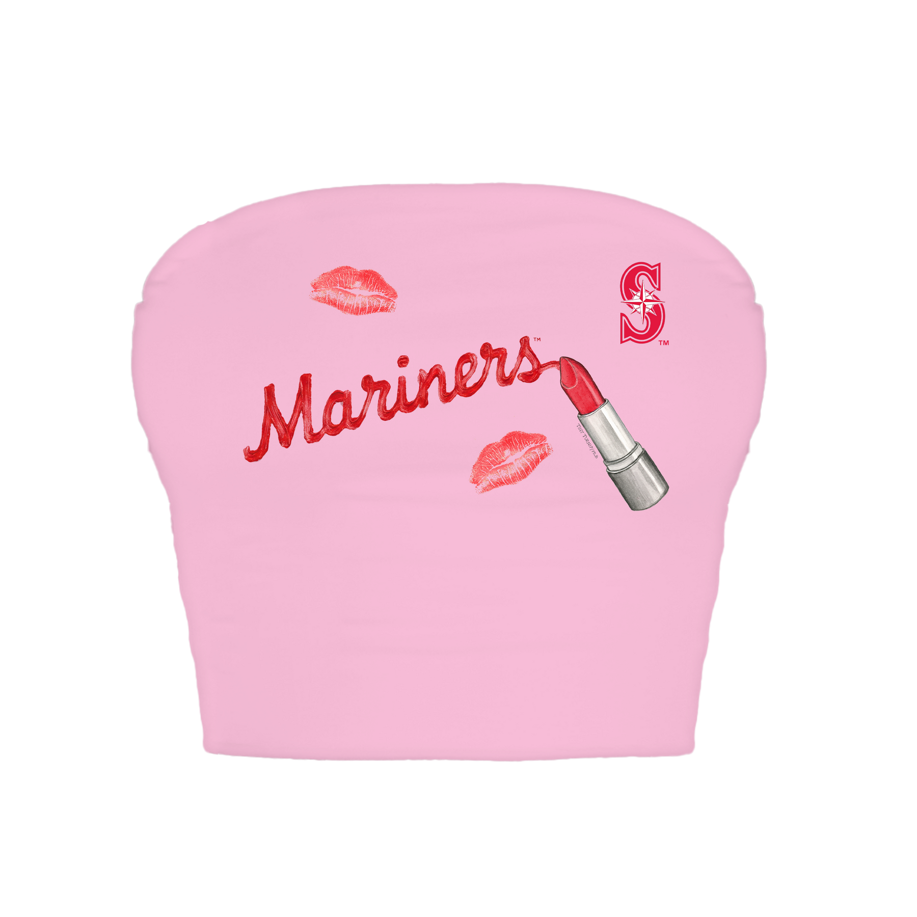 Seattle Mariners Lipstick Crop Tube Top
