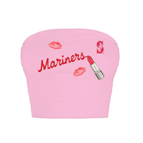 Seattle Mariners Lipstick Crop Tube Top