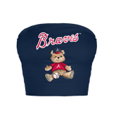 Atlanta Braves Teddy Crop Tube Top