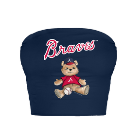 Atlanta Braves Teddy Crop Tube Top