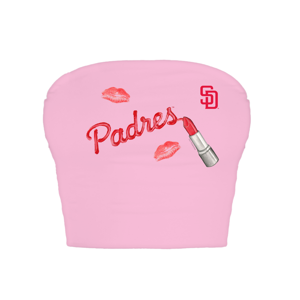 San Diego Padres Lipstick Crop Tube Top