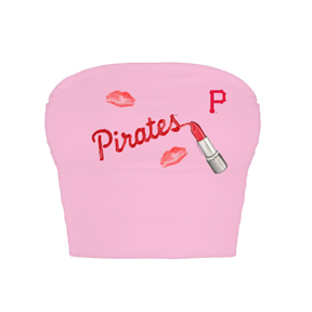 Pittsburgh Pirates Lipstick Crop Tube Top