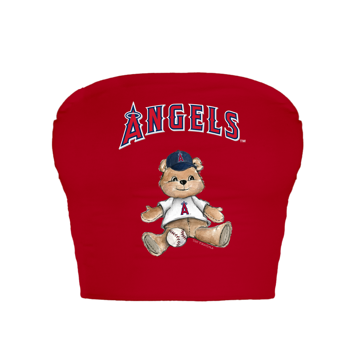 Los Angeles Angels Teddy Crop Tube Top