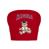 Los Angeles Angels Teddy Crop Tube Top