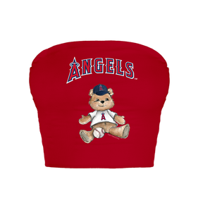 Los Angeles Angels Teddy Crop Tube Top