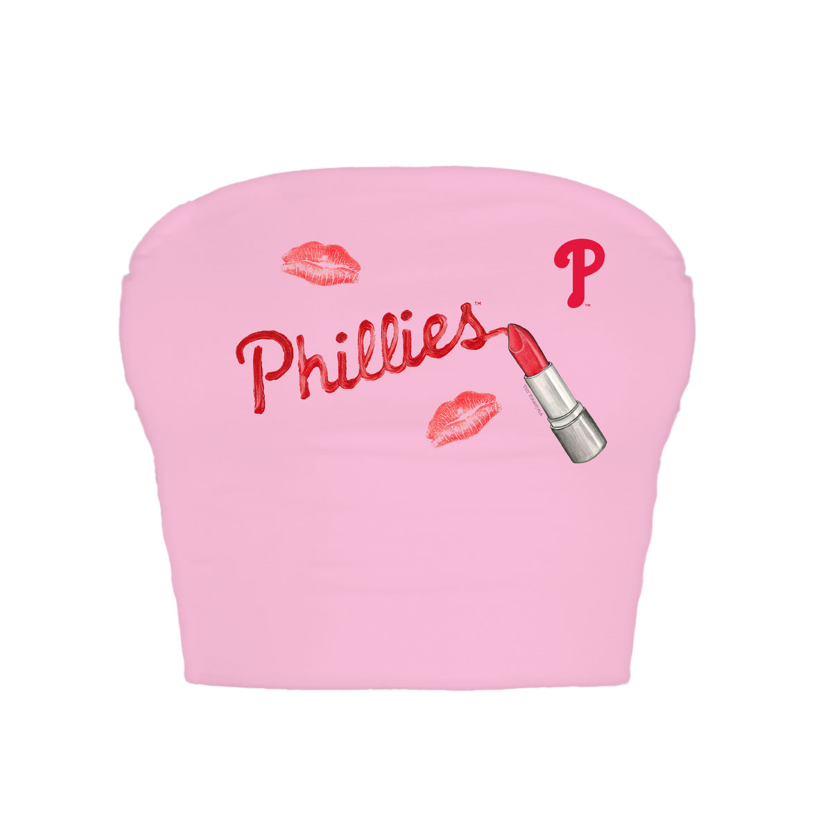 Philadelphia Phillies Lipstick Crop Tube Top