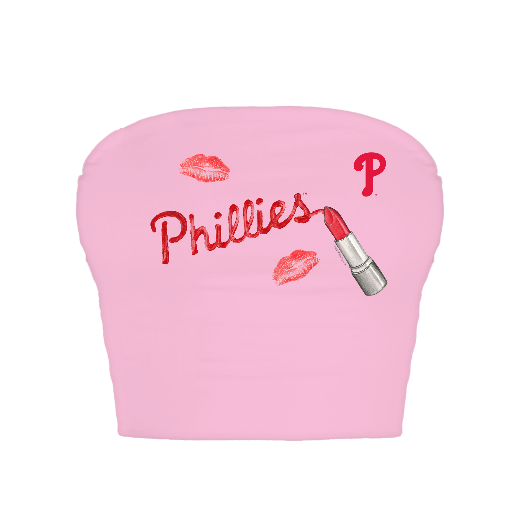 Philadelphia Phillies Lipstick Crop Tube Top