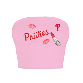Philadelphia Phillies Lipstick Crop Tube Top