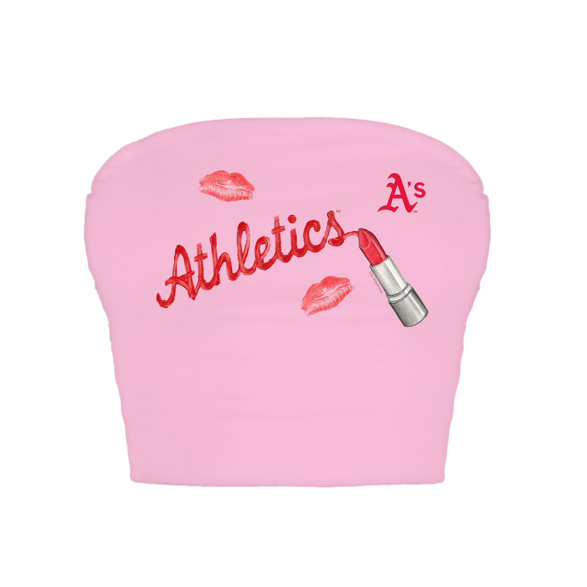 Oakland Athletics Lipstick Crop Tube Top