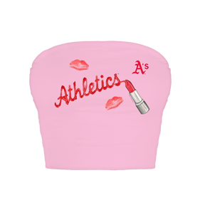 Oakland Athletics Lipstick Crop Tube Top