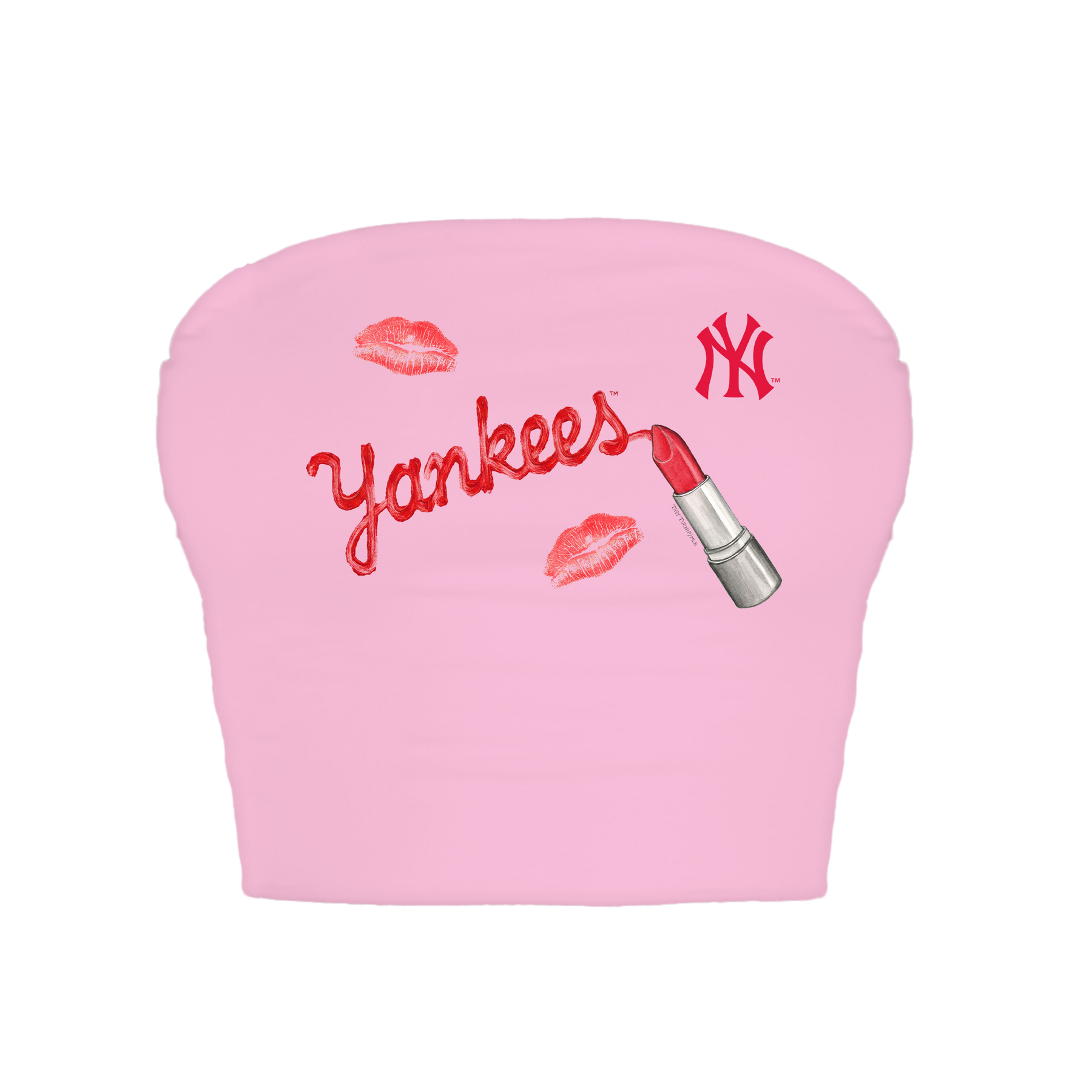 New York Yankees Lipstick Crop Tube Top