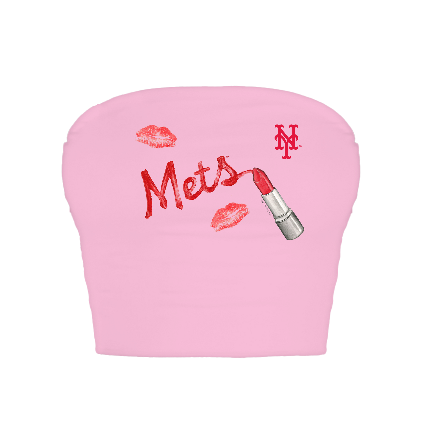 New York Mets Lipstick Crop Tube Top