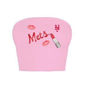 New York Mets Lipstick Crop Tube Top
