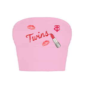 Minnesota Twins Lipstick Crop Tube Top