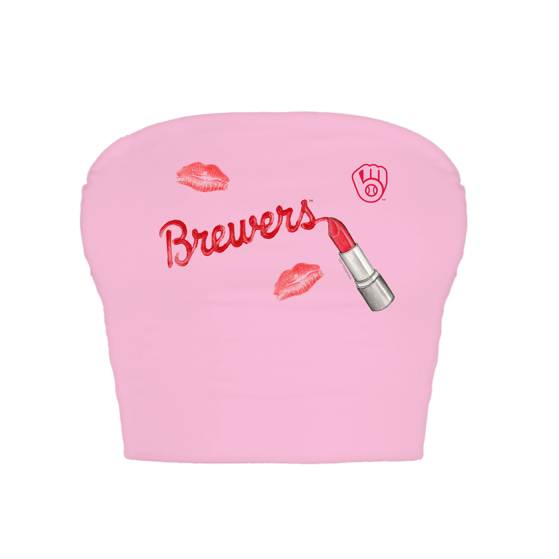 Milwaukee Brewers Lipstick Crop Tube Top