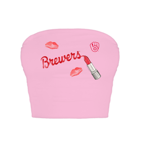 Milwaukee Brewers Lipstick Crop Tube Top