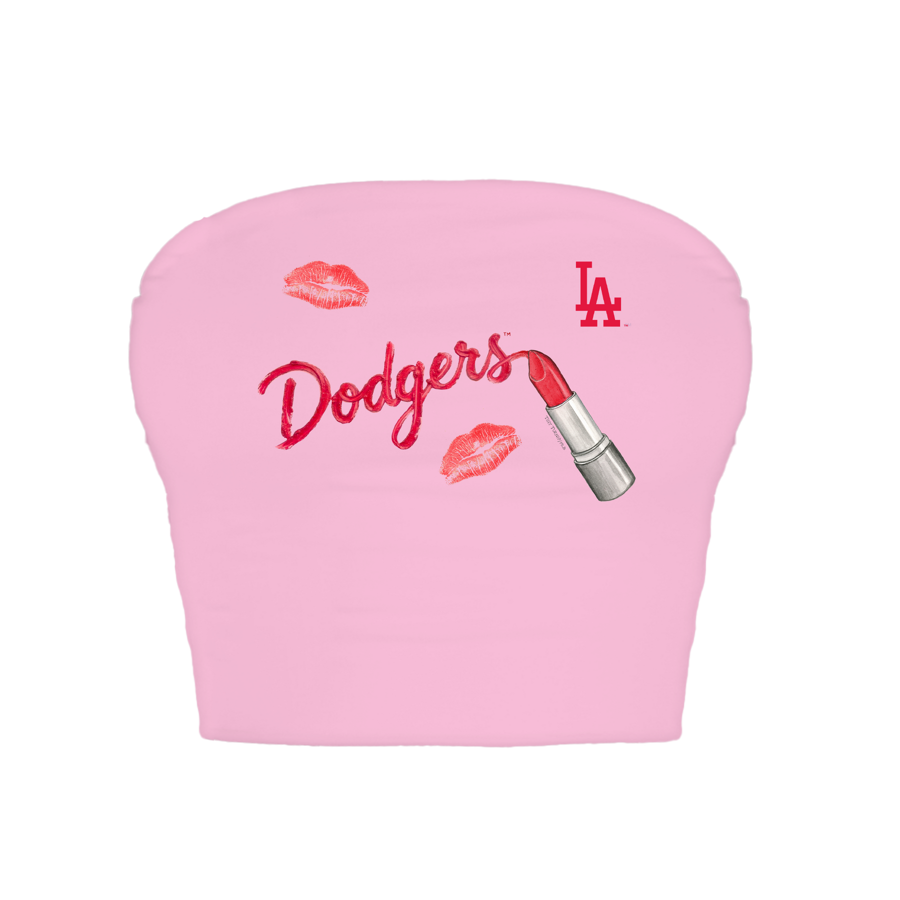 Los Angeles Dodgers Lipstick Crop Tube Top